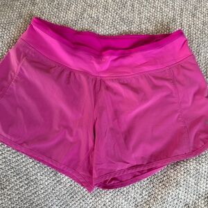 Lululemon Speed Up 4” Women's Sonic Pink Shorts size 6